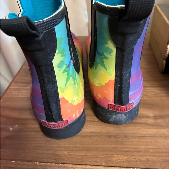 Chooka Women’s Rain Boot Chelsea Tie dye Swirl size 9 - Picture 4 of 7